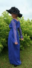 Ladies Edwardian Downton Abbey Titanic Gown And Edwardian Style Hat Size 16 - 18